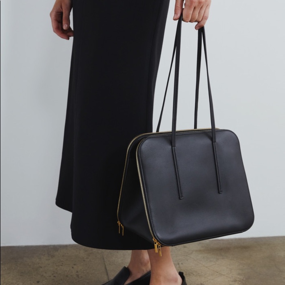 The Row Leather Siamese Bag in Black. NWT, dustbag included. Originally $2,995.